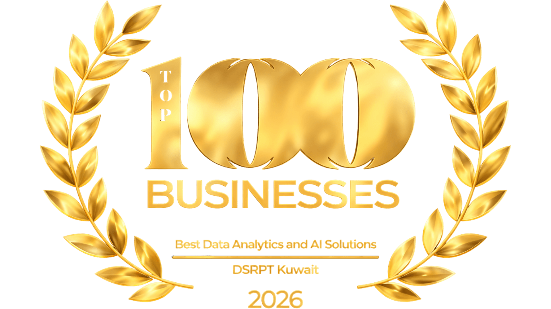 Top 100 Global Businesses 2026 - Best Data Analytics & AI Solutions Award